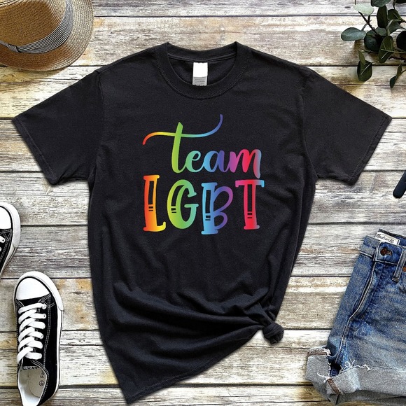 LGBTQ Shirt, Team Lgbt Shirt,LGBTQ T-shirt, Pride Shirt, Equality Shirt, LGBTQ - Picture 1 of 2